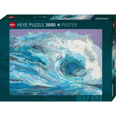 Puzzle 2000 Pcs Map Art, Map Wave