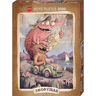 Puzzle 2000 Pcs Zozoville, Road Trippin