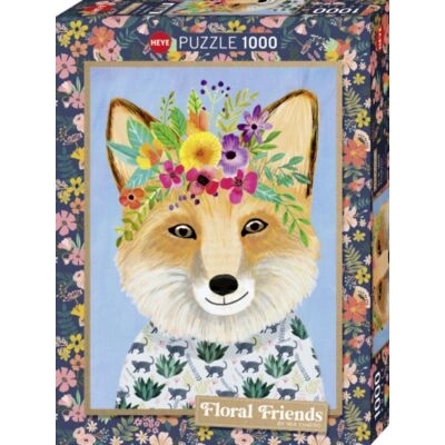 Puzzle 1000 Pcs Floral Friends, Friendly Fox