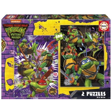 Puzzle 2x500 Pcs Ninja Turtles