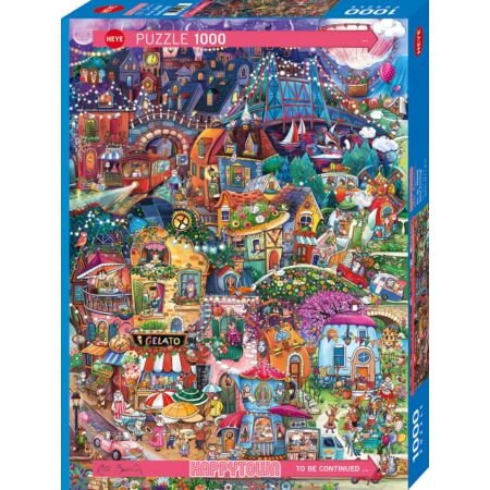 Puzzle 1000 Pcs Happy Town, Good Evening!