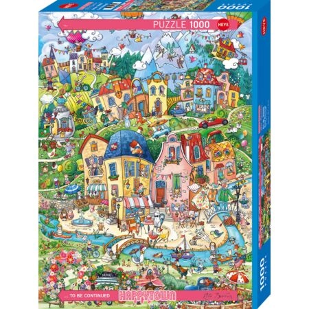 Puzzle 1000 Pcs Happy Town Good Morning!, HY30059