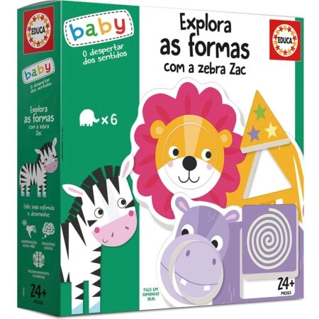 Explora as formas com a zebra Zac