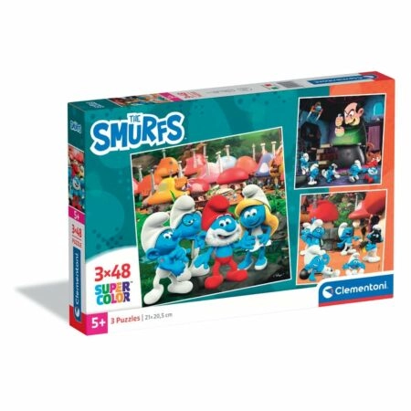 Puzzle 3x48 Pcs Square Smurfs 2025