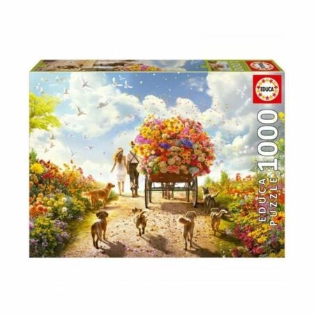 Puzzle 1000 Pcs Carro de Flores
