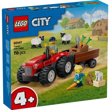 LEGO CITY Trator Agrícola com Reboque e Ovelhas 60461