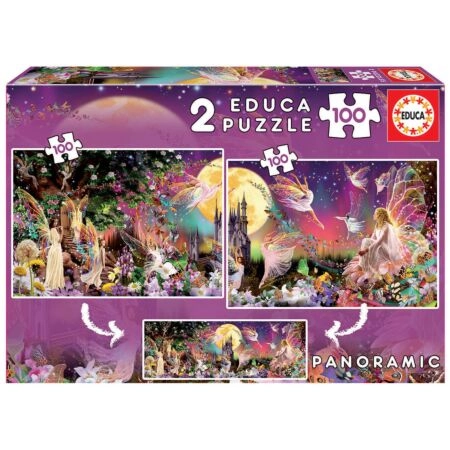 Puzzle 2x100 Pcs Fairy Triptych
