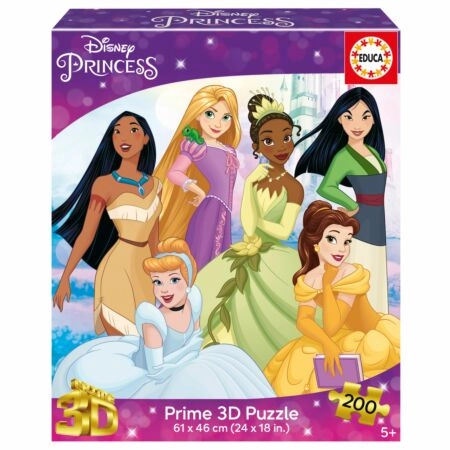 Puzzle 200 Pcs 3D Lenticular Disney Princess