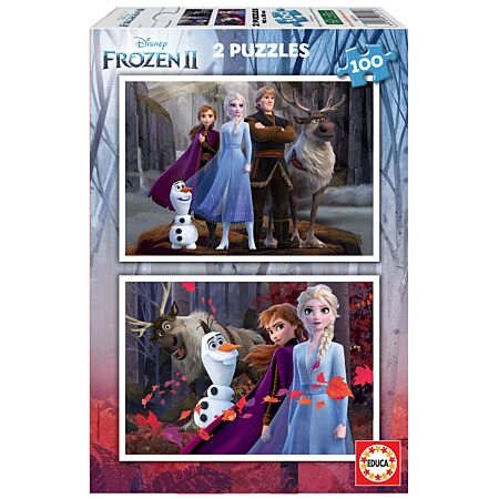 Puzzle 2x100 Pcs Frozen 2