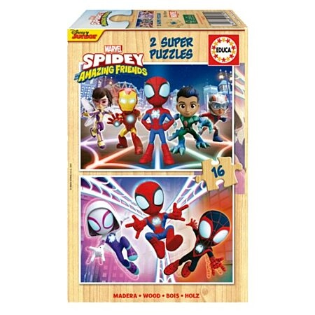 Puzzle 2x16 Pcs Spidey & Amazing Friends