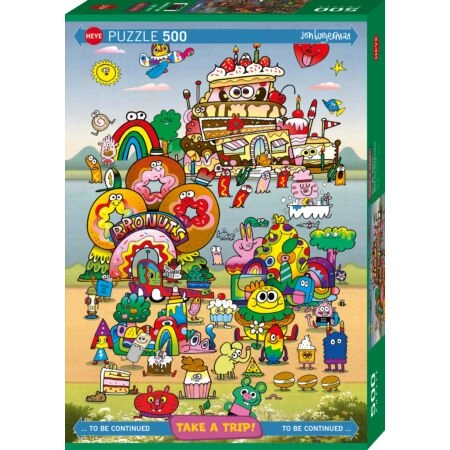 Puzzle 500 Pcs Take a Trip! With Jon Burgerman