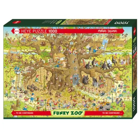 Puzzle 1000 Pcs Degano Zoo, Monkey Habitat