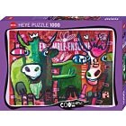 Puzzle 1000 Pcs Cool Cattle, Striped Cows