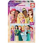 Puzzle 2x100 Pcs Disney Princess
