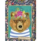 Puzzle 1000 pcs Floral Friends Gentle Bruin