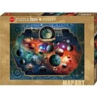 Puzzle 1500 Pcs Map Art Space World