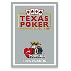 Cartas Texas PK Cinzento 100% Plástico