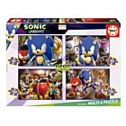 Multi 4 Puzzles Sonic Prime 50+80+100+150 Neon