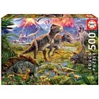 Puzzle 500 Pcs Encontro de Dinossauros
