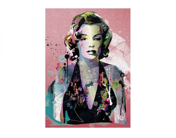 Puzzle de 1000 peças, muito colorido, do artista Cheuk onde Marilyn Manroe é ilustrada com várias técnicas e com várias cores.