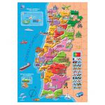 Puzzle 150 Pcs Mapa de Portugal - O Papagaio Sem Penas