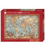 119965-Puzzle-2000-Pcs-Map-Art-The-World-HEYE-29845-cx