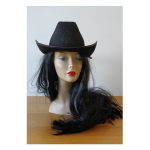 Chapéu de Cowboy Fibra Óptica Estrela