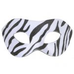 Máscara de Zebra em Veludo