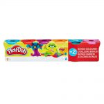 Play-Doh Pack 4 + 2 Bright Colours