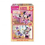 Puzzle 2 x 25 Minnie & Minnie Ajudantes Felizes