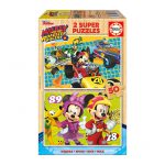 Puzzle 2 x 50 Mickey & Roadster Racers