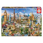 Puzzle 2000 Pcs Símbolos da Europa