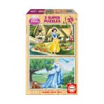 Puzzle 2×25 Pcs Cinderela Branca Neve