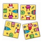 Puzzle 9 Pcs Crazy9 Burgerman Doodles2