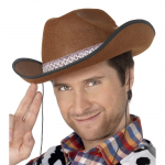 chapeu de cowboy castanho