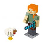 Lego Minecraft BigFig Alex Com Galinha 21149-2