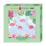 Puzzle 1000 Pcs Turnowsky Flamingos & Lilies