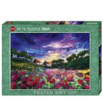 120711-Puzzle-1000-pcs-Felted-Art-Sundown-Poppies-HEYE-29917-cx