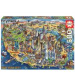 18453-500pcs-Mapa-de-Nova-Iorque-1