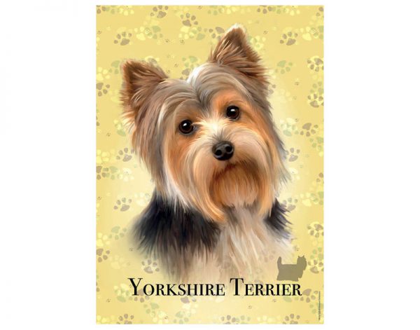 Puzzle de 100 peças com a imagem dum Yorkshire Terrier.