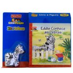 Livro educativo com figura incluída da Fisher Price sobre Zebras.