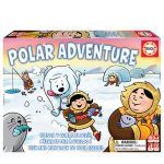 Divertido jogo de tabuleiro Aventura Polar da marca EDUCA para apanhar peixes e fugir do urso polar.