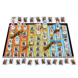 Divertido jogo de tabuleiro Fire (Fogo) da marca EDUCA com bombeiros para salvar personagens, animais e objectos.