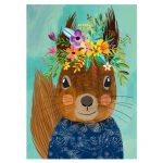 121850-Puzzle-1000-Pcs-Floral-Friends-Sweet-Squirrel-HEYE-HY29953-