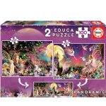 Puzzle 2×100 Pcs Fairy Triptych