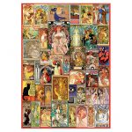 00122562 – Puzzle 1000 Pcs Collage Art Noveau 1