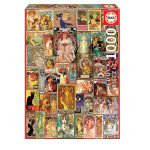 00122562 – Puzzle 1000 Pcs Collage Art Noveau