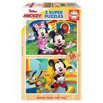 Puzzle 2×16 Pcs Mickey & Minnie